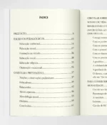 Sumário I da coleção Escritos Pedagógicos de São João Bosco, contendo a lista de capítulos e temas abordados na obra