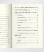 Sumário II da coleção Escritos Pedagógicos de São João Bosco, contendo a lista de capítulos e temas abordados na obra
