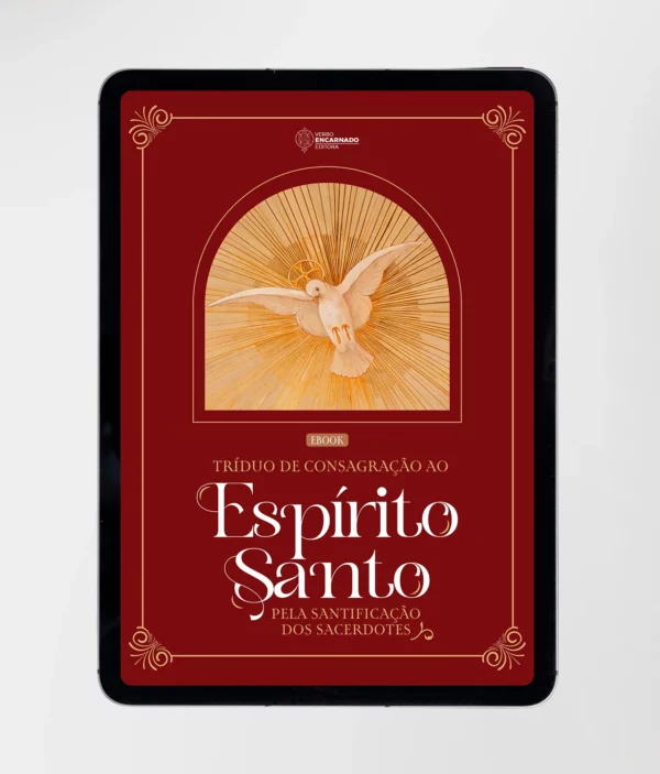 Capa do eBook Tríduo para Consagração ao Espírito Santo – oração católica para Pentecostes e devoção pessoal.
