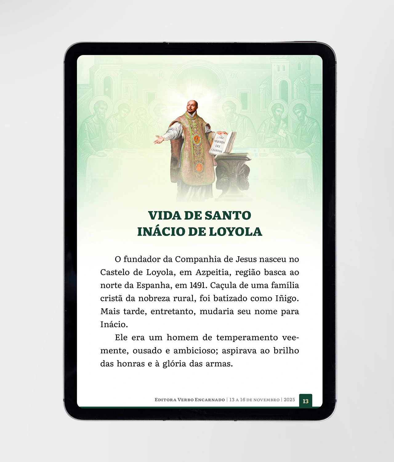 Amostra I - Manual dos Exercícios Espirituais de Santo Inácio Nov.2025
